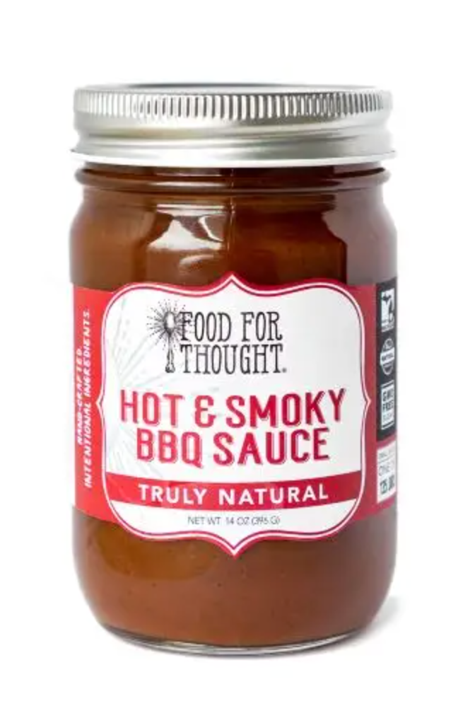 Food For Thought- Truly Natural Hot & Smoky BBQ Sauce